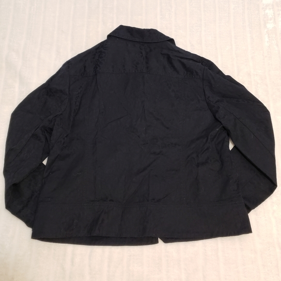 Jones New York Black Cotton Stretch Jacket - Picture 13 of 14